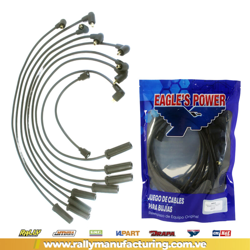 Juego De 10 Cables De Bujía Azules De Silicona Para Ford F150/Mustang 302 5.0L 5.8L - Número M12259C301